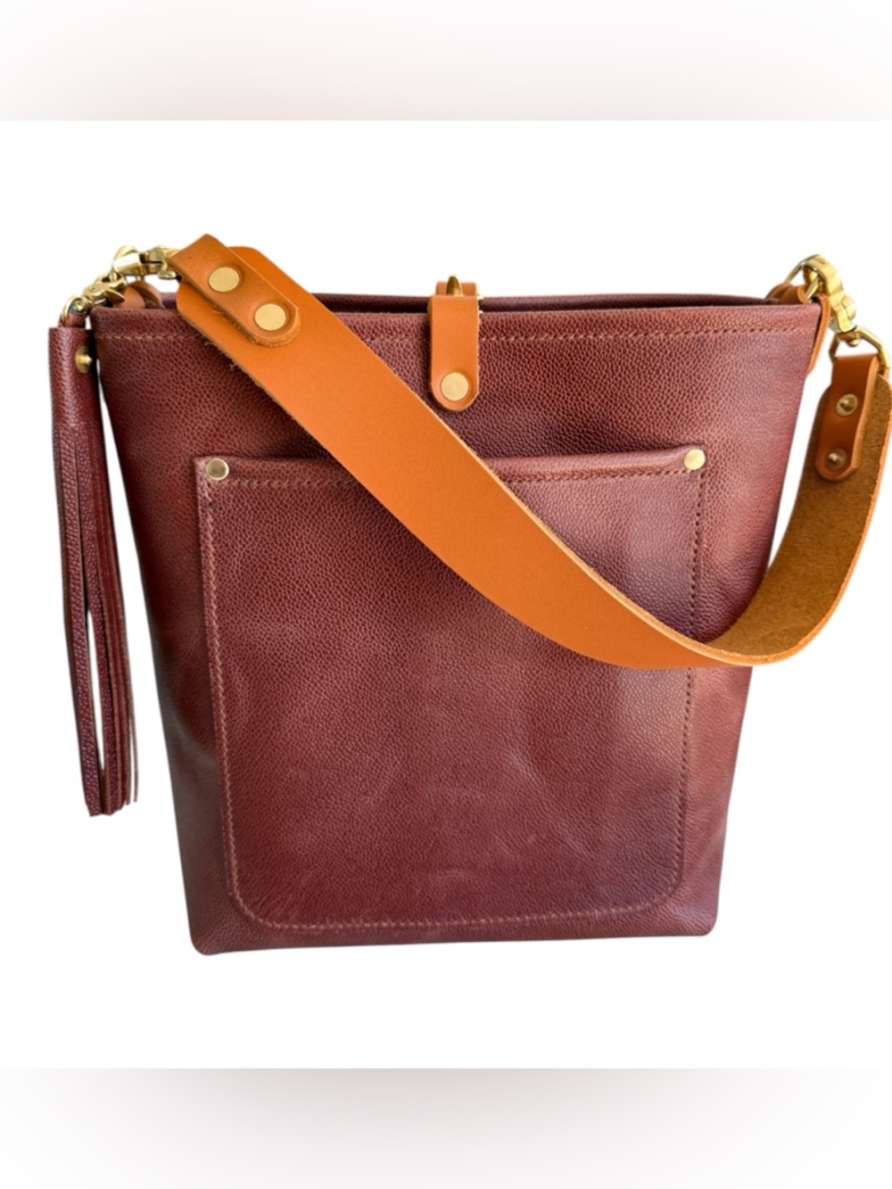 NEW Lamb Leather Goods Bennett Bucket in Horween